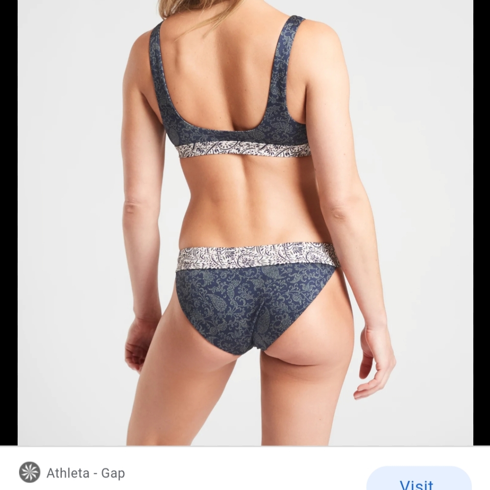 NWT Athleta Aqualuxe Batik Bikini Bottom